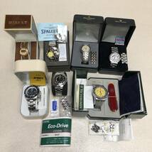 【箱入 腕時計 大量 まとめて 20本 セット メンズ レディース GENEVE CITIZEN ECODRIVE swiss military spalding avirex etc】_画像2