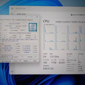 Intel Core i7-8700T 2.4GHz/SR3WX/6C12T/TDP35W/Coffee Lake/LGA1151(Intel第8世代)、管理③の画像3