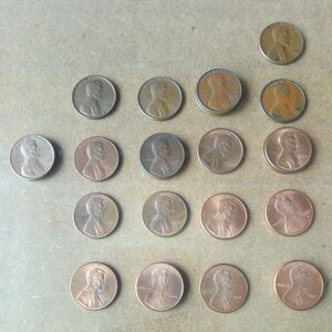 アメリカ合衆国1セント硬貨　25枚　(1968年〜2002年)合計25枚 
