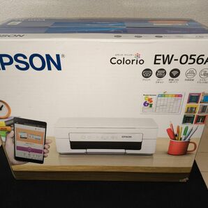 インク付いてます。 EPSON インクジェット 複合機 EW-056A カラリオプリンター