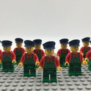 QQ６ レゴ ミニフィグ 農夫・作業員 10個セット 新品未使用 LEGO社純正品の画像1