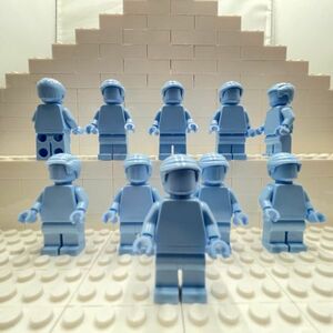 B18　レゴミニフィグ　40516　Everyone Is Awesome　Light blue　水色　10個セット　新品未使用　LEGO社純正品