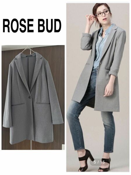 1回のみ着用 定価15,180円 ROSE BUD 春ポンチテーラードジャケット