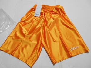 150 Gold Asics XB8314 polyester 100%p Ractis pants lustre short bread gym uniform gym uniform unused 