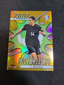 2023-24 Topps Finest EURO Cup Gold /50 JAMAL MUSIALA Prized Footballers Germany