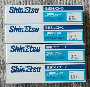 新品4個セット☆ 信越シリコーン 万能シーリング剤 一液型RTVゴム 100ml 透明 KE45T