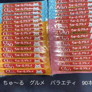 5 賞味期限　2024.7 いなば CIAO ちゅ〜る　グルメ　バラエティ14g×90本