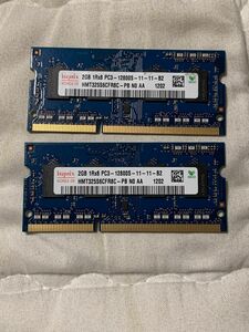 hynix 2GB 1Rx8 PC3-12800S 2枚 合計4GB ①