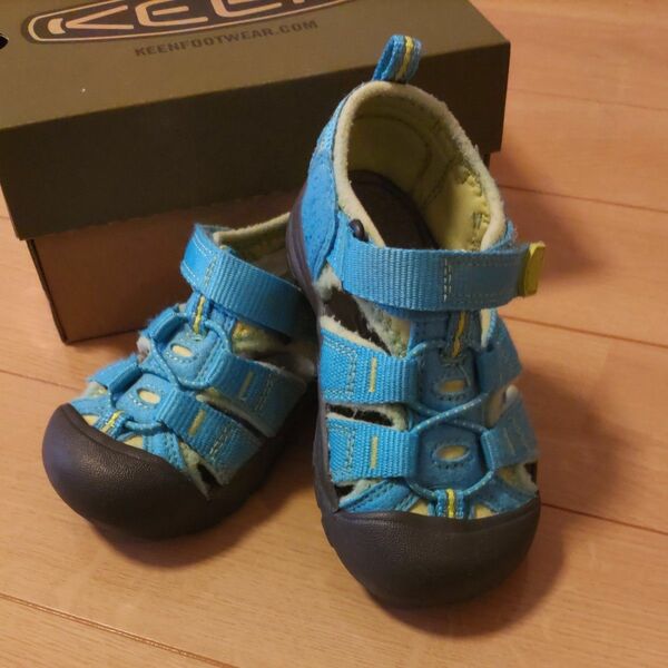 KEEN キッズサンダル NEWPORT H2 HAWAIIAN BLUE 14.5cm 川 海 キャンプ 水遊び