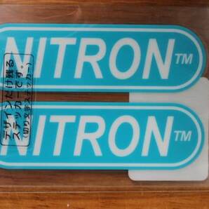 送料250円～ NITRON ナイトロン ステッカー 小サイズ 2枚セット 70X45mm R-924の画像2