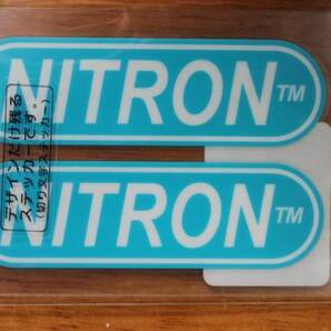 送料250円～ NITRON ナイトロン ステッカー 小サイズ 2枚セット 70X45mm R-924の画像1