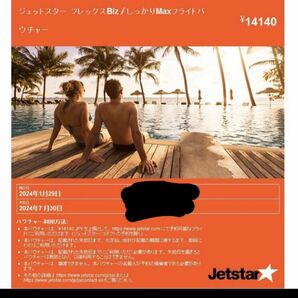 ジェットスター　フライトバウチャー14140円分