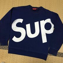 Supreme シュプリーム　スウェット　トレーナー　Big Logo Crewneck シュプリーム ヘビーウェイト　13AW カナダ製　M ロゴ大_画像4