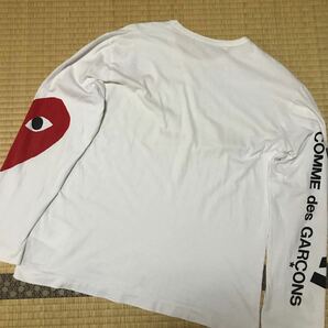 COMME des GARCONS コムデギャルソン 長袖 Tシャツ 袖プリント プレイロンT Lサイズ カットソーの画像6