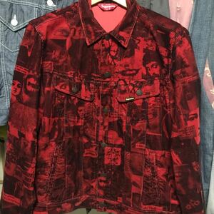 Supreme シュプリーム　ジャケット 18SS Vibrations Corduroy Tracker Jacket Mサイズ　美品　Lee101モチーフ　総柄プリント