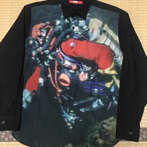 Supreme JUNYA WATANABE MAN comme des garcons Nature Shirt 長袖 ブラック　ネイチャーシャツ　　美品　S 21AW