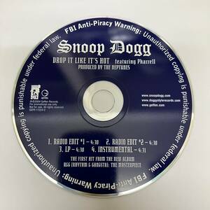 裸19 HIPHOP,R&B SNOOP DOGG - DROP IT LIKE IT'S HOT INST,シングル CD 中古品