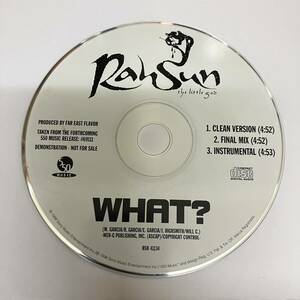 裸2020 HIPHOP,R&B RAHSUN - WHAT? INST,シングル CD 中古品
