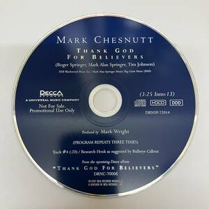 裸24 ROCK,POPS MARK CHESNUTT - THANK GOD FOR BELIEVERS シングル,PROMO盤 CD 中古品