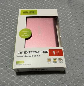 未開封新品　 maxone 2.5” external hard drive Super Speed USB3.0 (1TB)