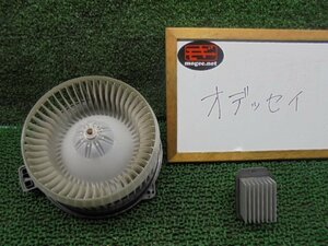 4DV8032NG4 ) ホンダ オデッセイ RB3 純正ヒーターブロアモーター+レジスターセット　デンソー077800-0960