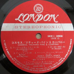 ◇A6905 レコード/LP盤「リチャード・パイン＆カンパニー RICHARD PINE&COMPANY / コスモス Cosmos」SKK(L)3008 LONDON RECORDSの画像6