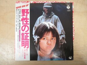 K1140 EPレコード「【見本盤】町田義人 野生の証明のテーマ「戦士の休息」/銀河を泳げ」YK-501-AX