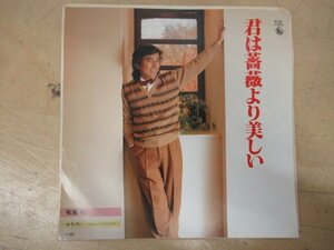 K1123 EPレコード「【見本盤】布施明 君は薔薇より美しい/セ・ラ・ヴィ-人生なんてそんなもんさ-」GK-280