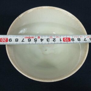 K7526 陶器「中里嘉孝 斑唐津茶碗」陶印/共箱 茶道具の画像6
