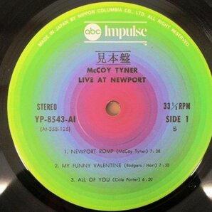 ◇F2698 LPレコード「【見本盤/帯付】ニューポートのマッコイ・タイナー McCOY TYNER LIVE AT NEWPORT」YP-8543-AI Impulse! プロモ盤の画像4