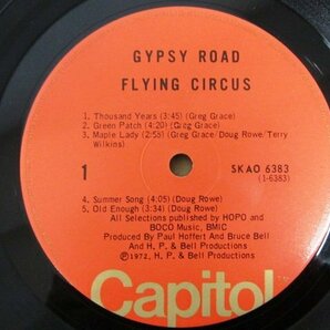 ◇F2446 LPレコード「GYPSY ROAD / FLYING CIRCUS」SKAO-6383 Capitol LP盤 カナダ盤の画像4