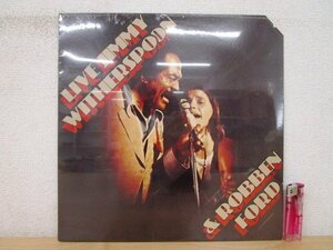 *F2814 LP record [[ unopened / corner cut ]LIVE JIMMY WITHERSPOON & ROBBEN FORD]GG-58003 L.A. INTERNATIONAL RECORDS US record / rice record 