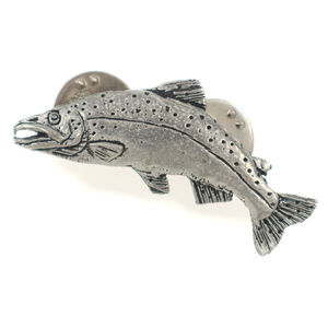 UK1627* fish fish motif * Vintage brooch tuck pin *