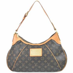 本物 ルイヴィトン LOUIS VUITTON LV テムズ PM モノグラム ショルダーバッグ ハンドバッグ ブラウン M56384