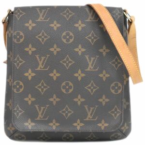 本物 ルイヴィトン LOUIS VUITTON LV ミュゼット サルサショート モノグラム ショルダーバッグ ブラウン M51258