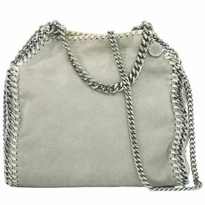 本物 ステラ マッカートニー STELLA McCARTNEY ファラベラ ミニ 2WAY ショルダーバッグ ハンドバッグ ポリエステル グレー 371223 W9132