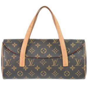 本物 ルイヴィトン LOUIS VUITTON LV ソナチネ モノグラム ハンドバッグ ブラウン M51902