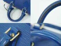 本物 ルイヴィトン LOUIS VUITTON LV スピーディ 25 エピ レザー ミニ ボストンバッグ ハンドバッグ トレドブルー M43015_画像5