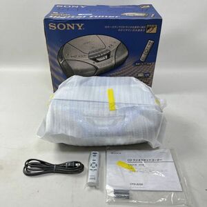 AT-17　未使用 SONY CDラジカセ CFD-S250 ブルー CDラジオカセットコーダー