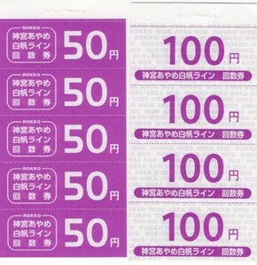 【茨城県・関東鉄道、池田交通】神宮あやめ白帆ラインバス回数乗車券・650円分