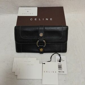 CELINE セリーヌ　長財布　レザー　黒