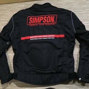 SIMPSON ナイロンメッシュJKT 美品 Lサイズ 身長168-172cm 肩肘背パッド・防風インナー付の画像2