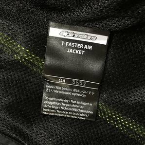 alpinestars T-FASTER AIR ナイロンメッシュジャケット 身長165-170cm 肩肘背胸部パッド付きの画像7