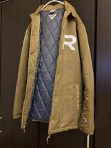 希少カラー! Champion for RHC Ron Herman ロンハーマン × チャンピオン Coach Jacket ロゴデザイン 中綿 コーチ ジャケット ブルゾン S_画像7