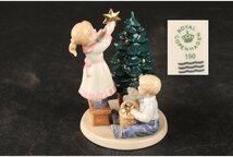 [URA]ロイヤルコペンハーゲン/ROYALCOPENHAGEN/クララ＆ぺーター クリスマス/13-4-26/　(検索)骨董/フィギュリン/少年/少女_画像1