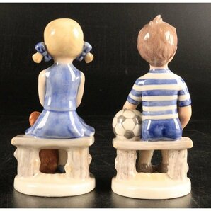 [URA]ROYALCOPENHAGEN /ロイヤル・コペンハーゲン/「emma」「frederik」/高さ約10cm/10-4-16 (検索)骨董/フィギュリン/陶器/人形/陶人形の画像6