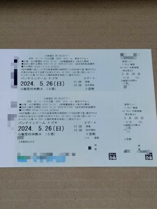 5/26 5 month 26 day Chunichi Dragons vs Tokyo Yakult .. 9 .. door la. writing brush . show Grand viewing attaching inside .A( three . side )2 pieces set van te Lynn dome 