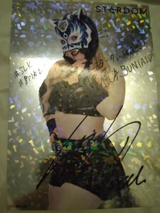  woman Professional Wrestling Star dam Star light Kid printing autographed Kirakira portrait 