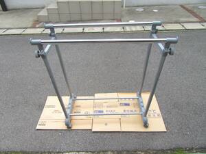* hanger rack double * costume ..* clotheshorse stand * pipe hanger * height adjustment possible *