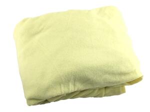 ボックスシーツ 綿100％ タオル地 すっぽり包めるシーツ マットレス 敷布団兼用 シングル 幅100x200x30cm イエローオーク